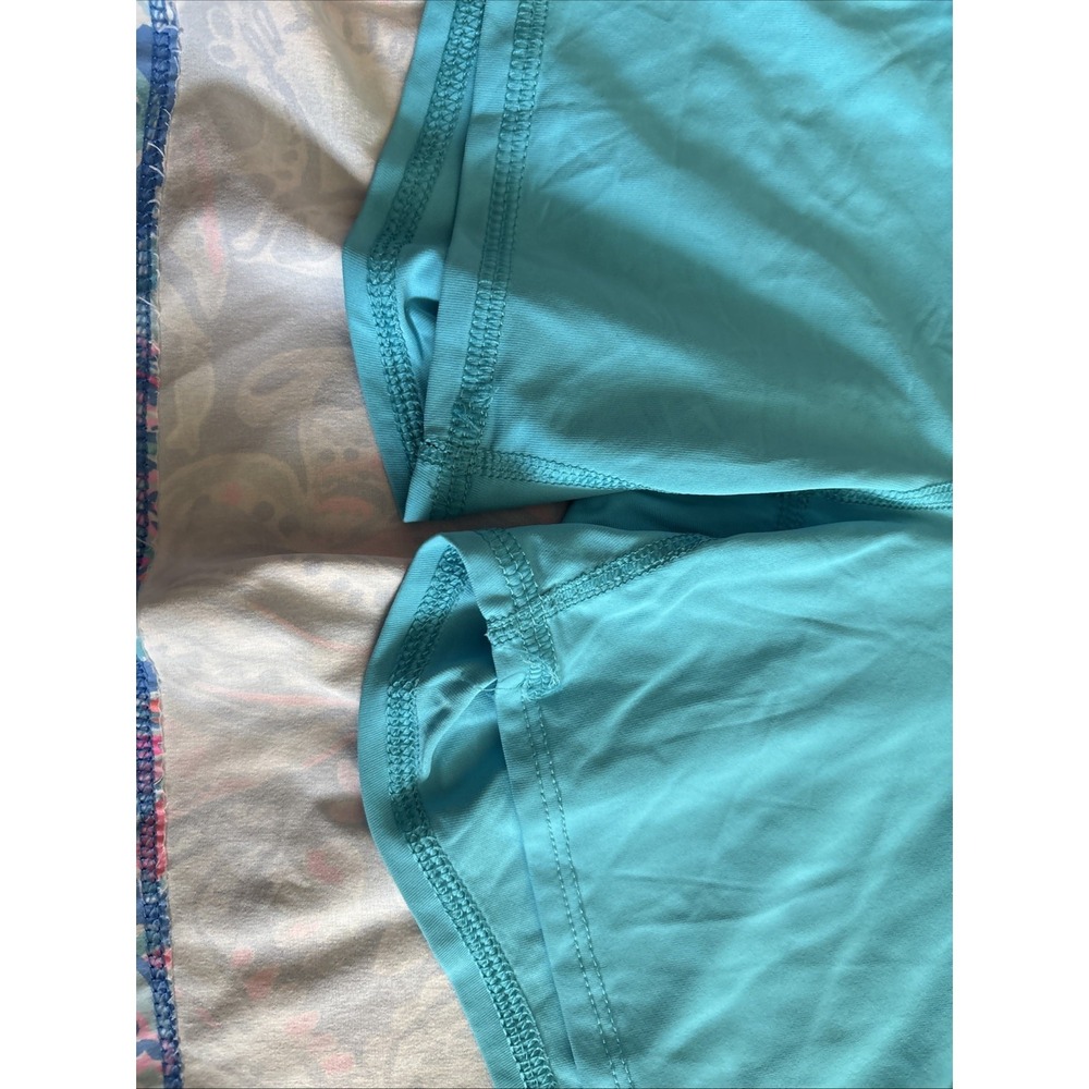 Lilly Pulitzer Darlene Skort Fish Kiss Zanzibar Blue Sz 14 Luxletic UPF 50 - Picture 7 of 9